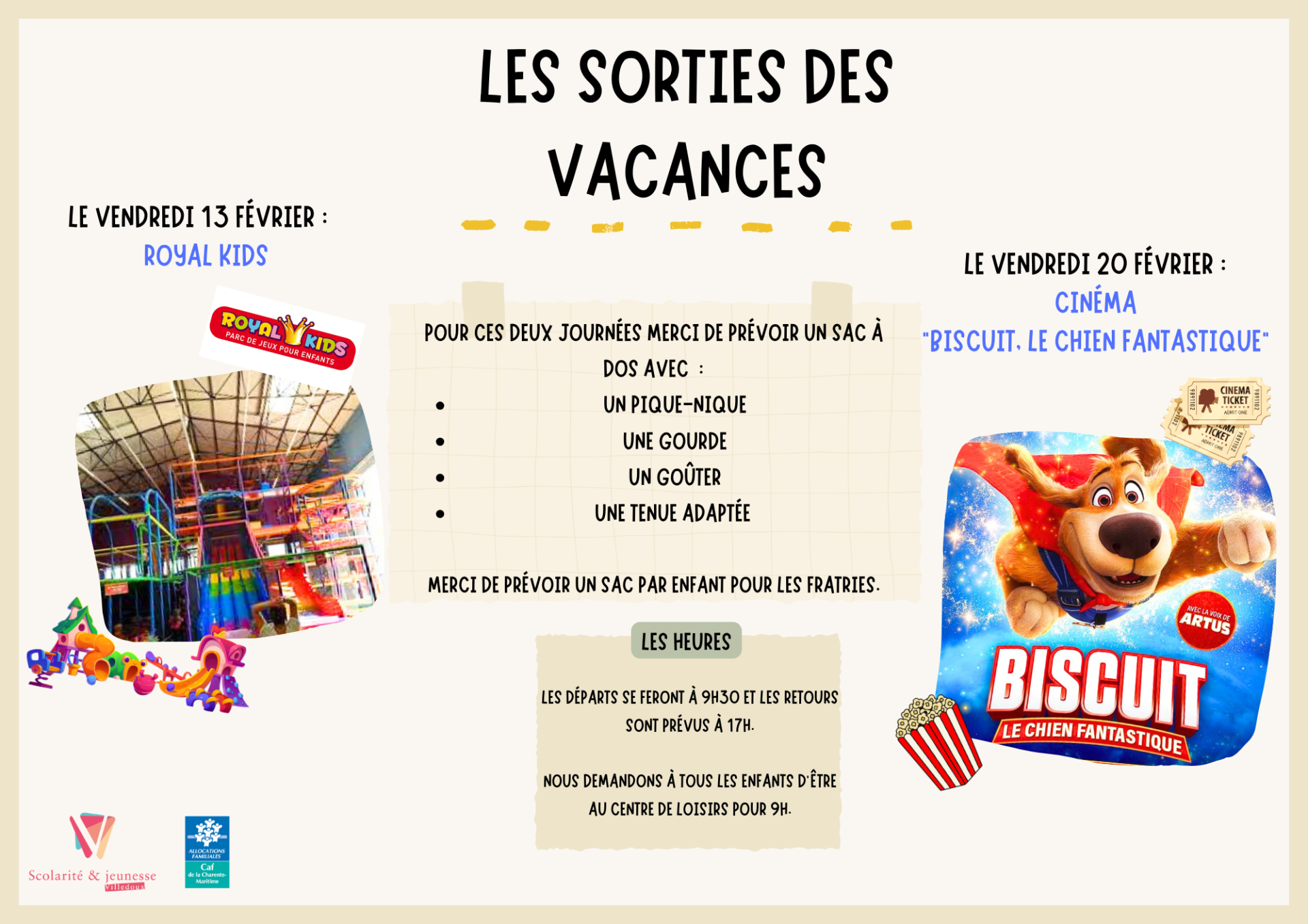 sorties cin&eacute;ma et royal kids